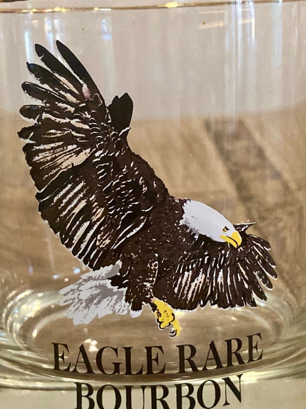 Pair of 1984 Eagle Rare Bourbon Rocks Glasses - 10 Year 101 Proof - Picture 10 of 11